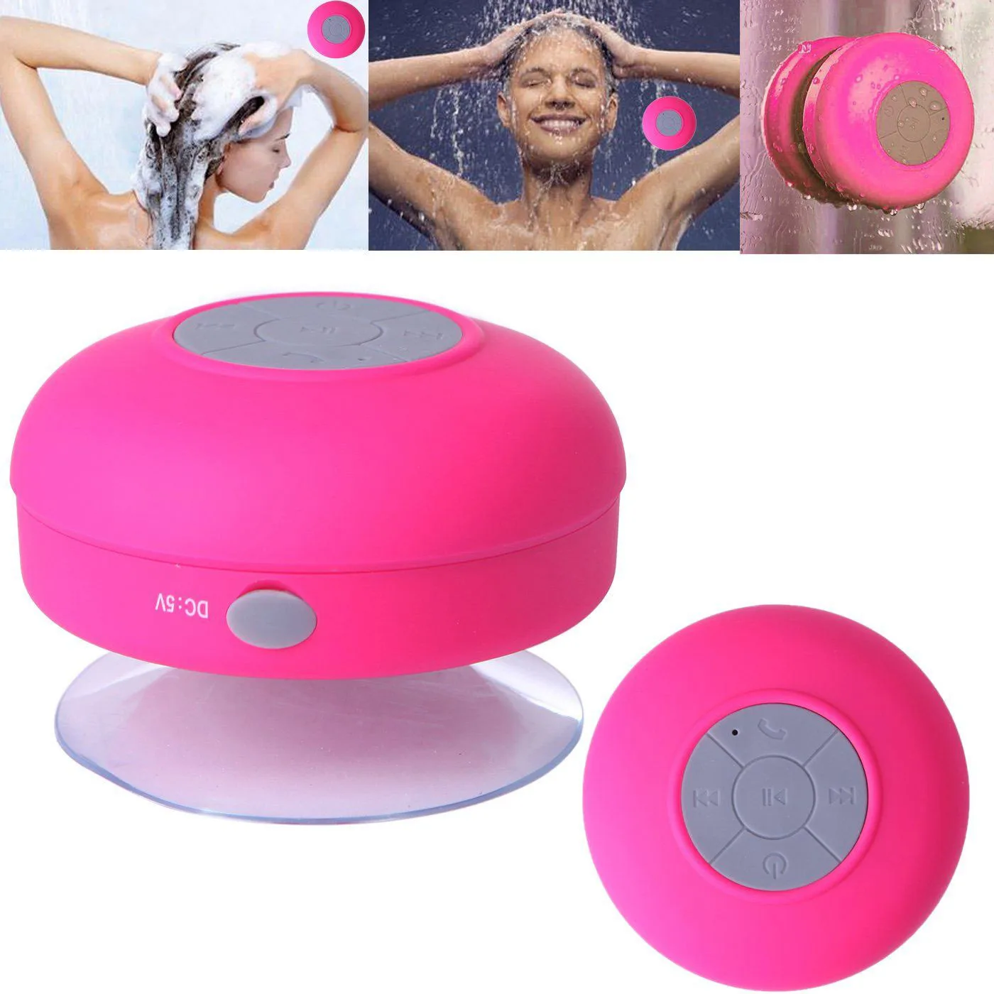 US $4.88 Mini Portable Bluetooth Speaker Wireless Waterproof Shower Bathroom Speakers for Phone PC Soundbar Hand Free Car Loudspeaker