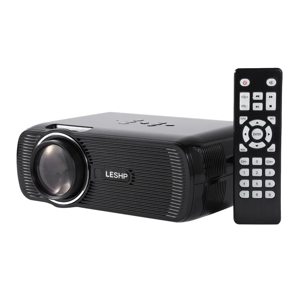 

BL-80 Full HD Projector 1200 lumen 800x 480Dpi HDMI LED Projector for 1080P Video beamer Home Media PlayerTV Box iPad Smartphone