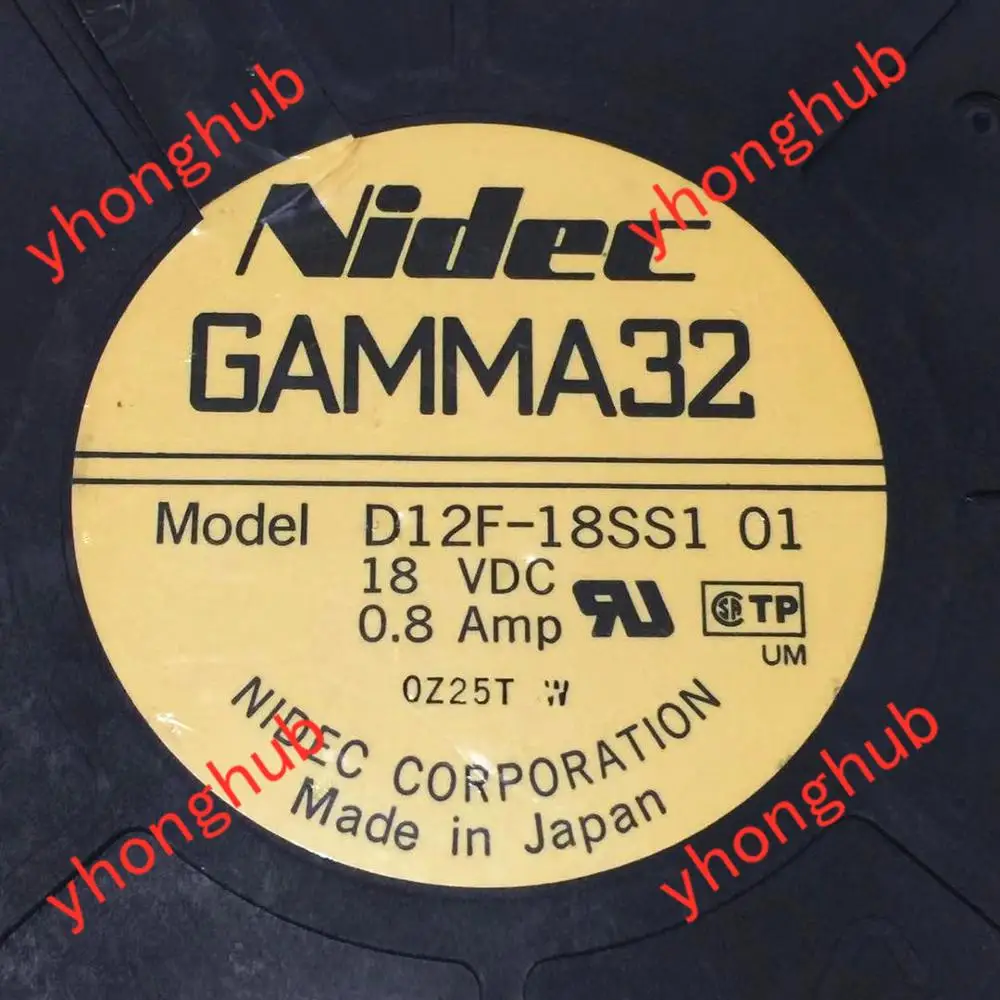Nidec D12F-18SS1 01 DC 18V 0.8A 120x120x32mm вентилятор охлаждения сервера
