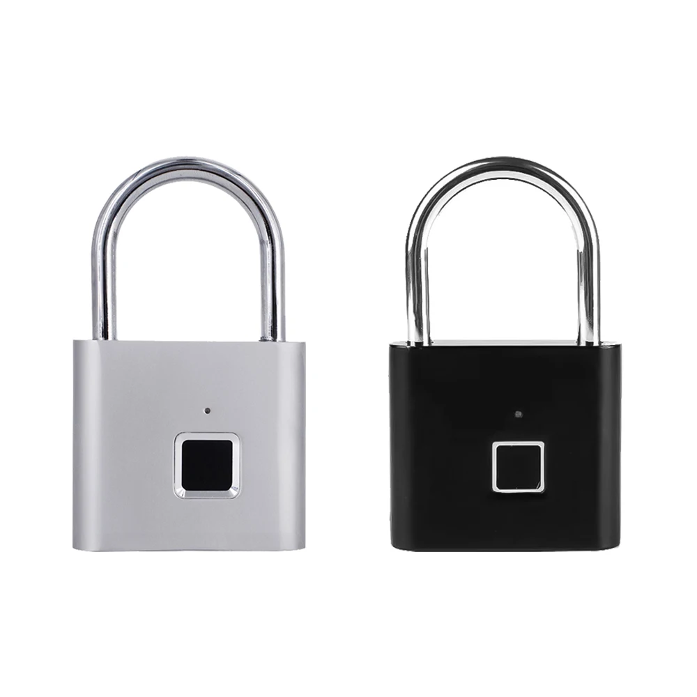 

Keyless USB Rechargeable Door Lock Fingerprint Smart Padlock Universal Quick Unlock For Handbag/Closet/Trunk Safety