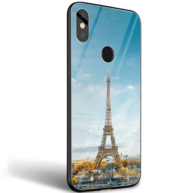 Стеклянный чехол для телефона Xiaomi mi 8 Lite 9 A1 A2 Red mi Note 5 6 7 Pro 6A 4X Pocophone F1