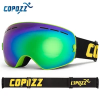 COPOZZ marque lunettes de Ski professionnelles Double couches lentille Anti-buée UV400 grandes lunettes de Ski Ski Snowboard hommes femmes lunettes de neige 2