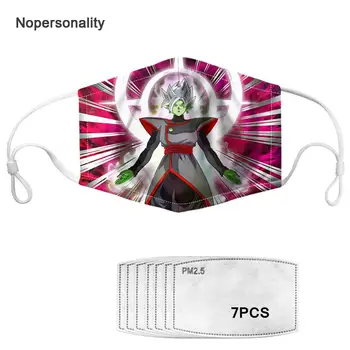 

Nopersonality Cartoon Dragon Ball Z Print Face Mask Cool Washable Adult Men Women Mouth Mask Reusable Mouth Mascaras
