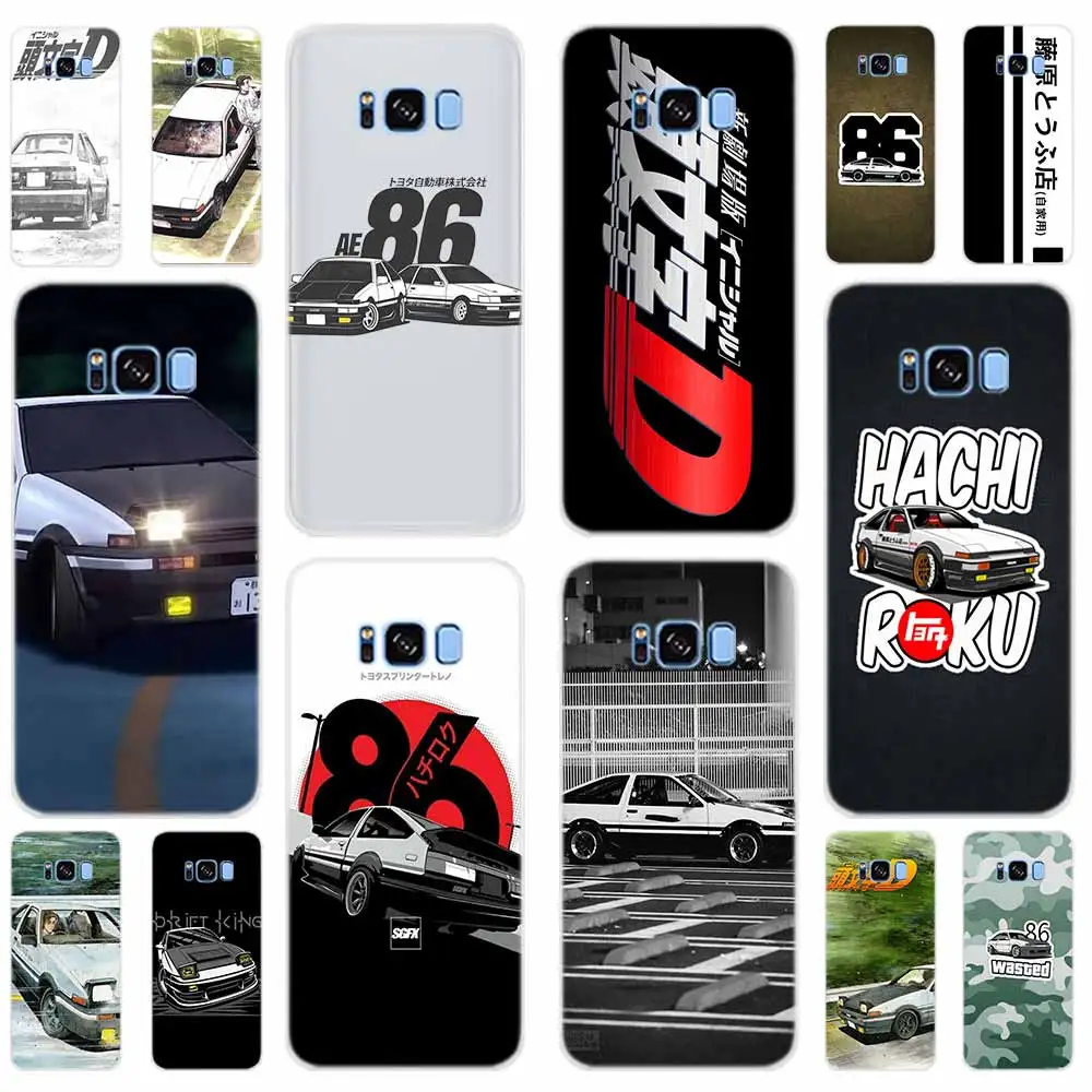 Чехол для телефона Samsung Galaxy S7 Edge S8 S9 S10 S11 S20 S21 Plus Ultra Lite E INITIAL D AE86 | Мобильные