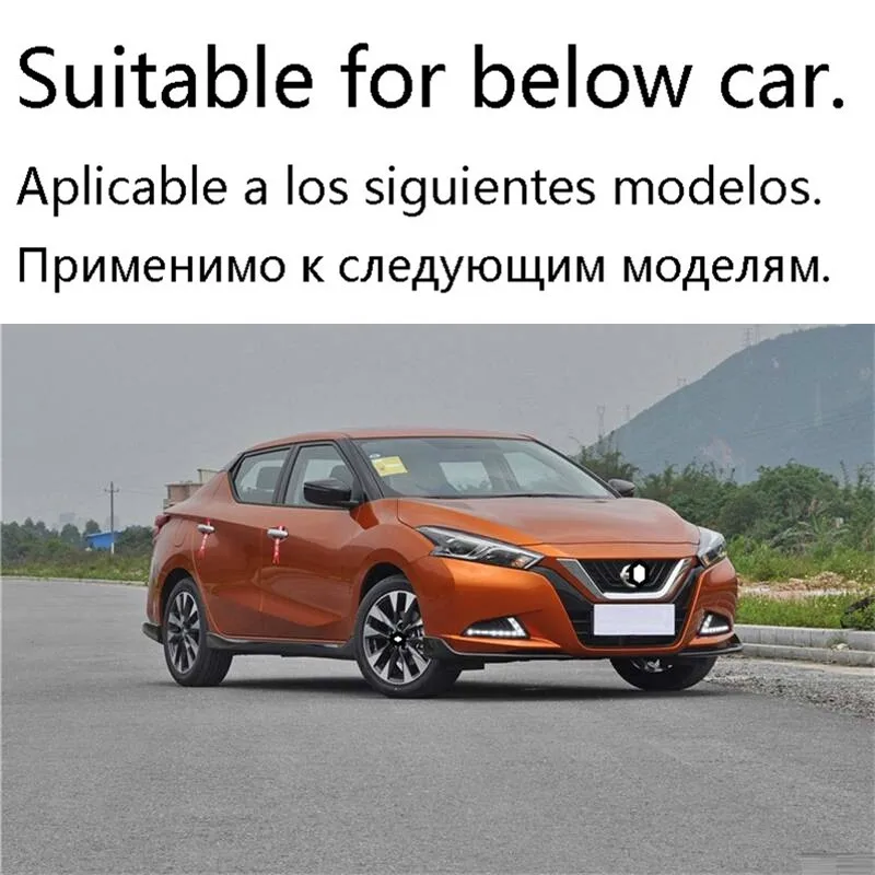 Coche аксессуары для литья, модификация, защита, бампер, наклейка, автомобильный стиль, Стайлинг, молдинги 16 17 18 для Nissan Bluebird