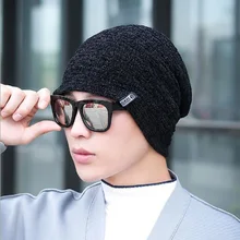 XEONGKVI, Корейская вязаная шапка из синельной пряжи, зимние теплые брендовые шапки для велоспорта для мужчин, шапки Skullies с помпоном, шапки Turbano