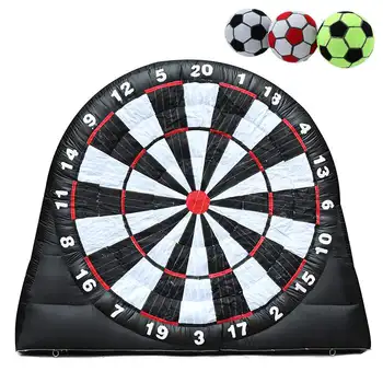 

4 Meter 3 Balls Inflatable Dart Board Throwing Soccer Darts Sport Carnival Sport Games Giant Football Outdoor Inflatable Board