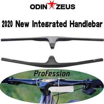 

ODINZEUS 2020 New Style T1000 Carbon fiber OZ-T1XC integrated MTB Bicycle Handlebar Riser -12degree Stem50/60/70/80/90mm
