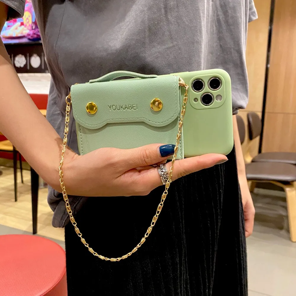 Catena Portatile Del Raccoglitore Cassa Del Telefono Della Copertura Posteriore Di Tpu Per Il Iphone 11 128Gb Pro X Xs Max Xr Se 2020 7 8 Più Del Sili