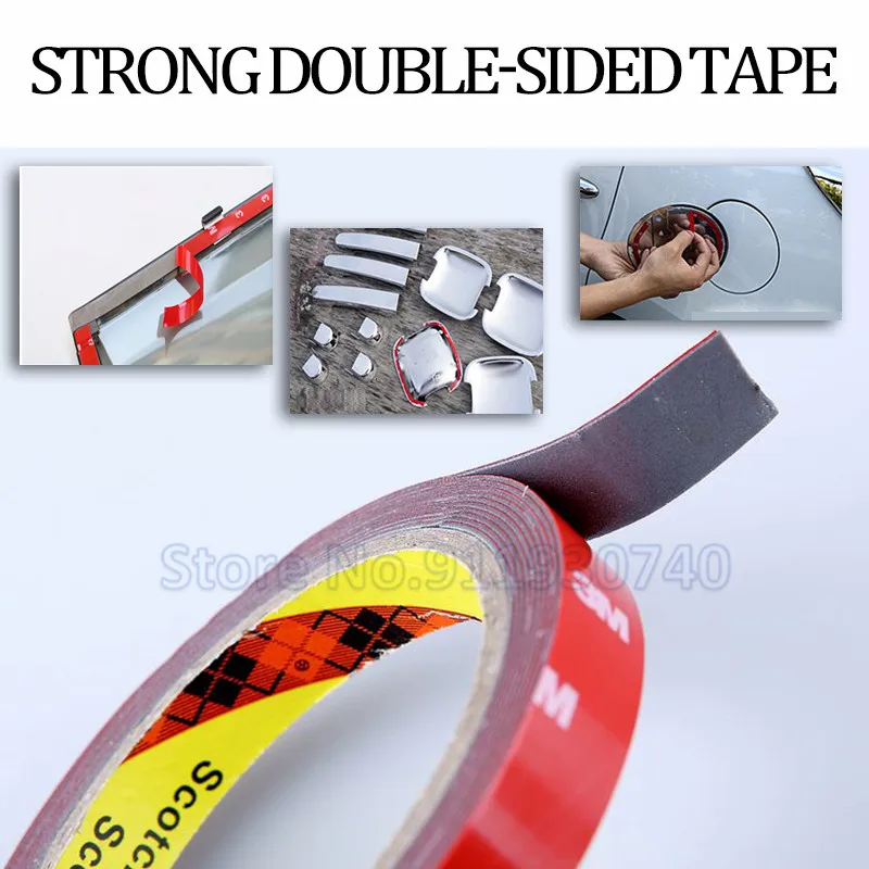 6/10/15/20mm Car Special Double sided Tape 4229P 3M White Strong Adhesive For Phone Lcd Pannel Screen Electronic displays logo Door Rollers