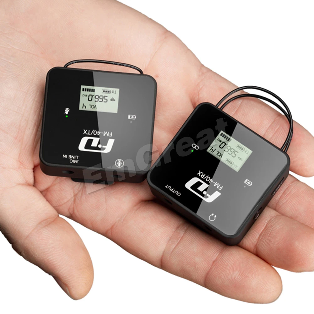 Feidu FM40 UHF Mini Wireless Microphone System