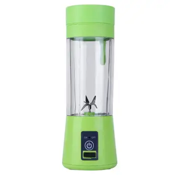 

380Ml Usb Rechargeable Blender Mixer 6 Blades Juicer Bottle Cup Juice Citrus Lemon Vegetables Fruit Smoothie Squeezers Reamers G