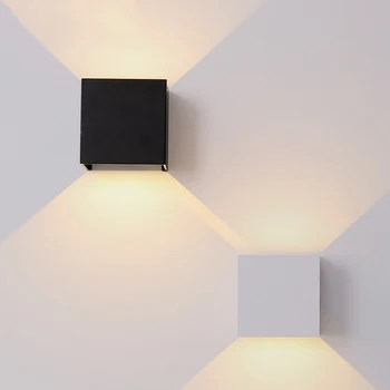 

6W lampada LED Aluminium wall light rail LED wall lamp bedside study Living room Bedroom wall Corridor lights decor arts indoor