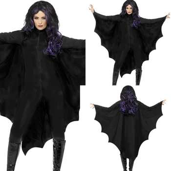 

Halloween Adult Cosplay Horror Bat Costume Halloween Costumes For Women Jumpsuit Connect Cosplay Halloween Costume Wings