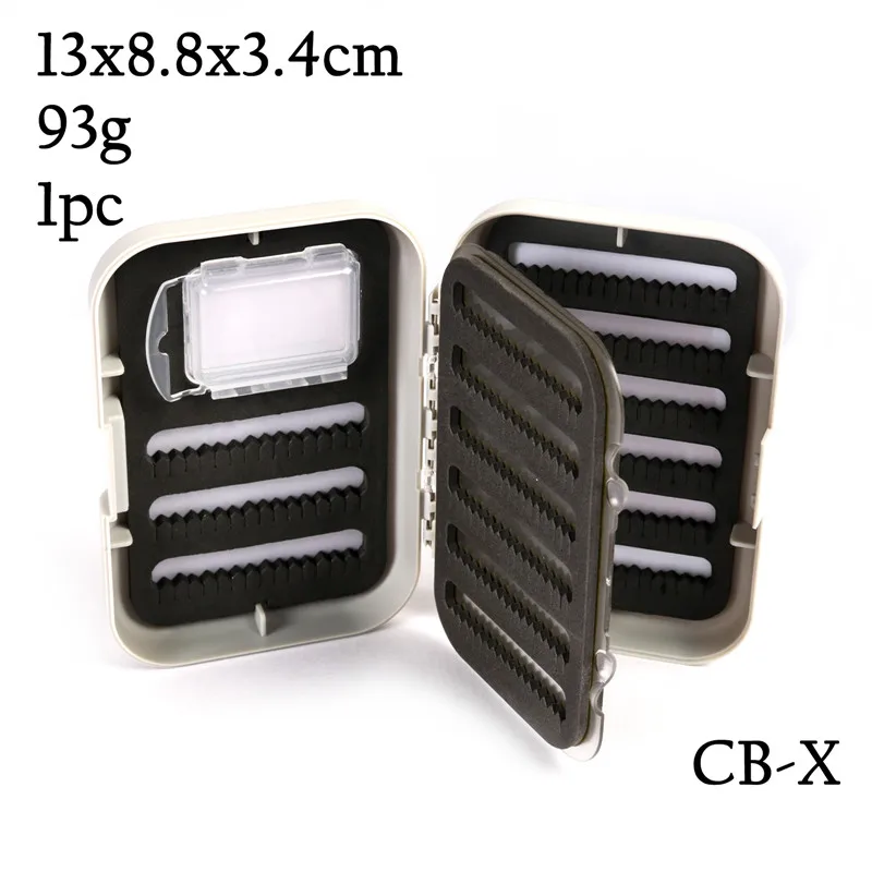 CBX 1PC Maximumcatch пластиковая коробка для ловли нахлыстом откидывающаяся вкладка с разрезом легко захватываемый пенопластовый крючок - Цвет: CBX 1PC