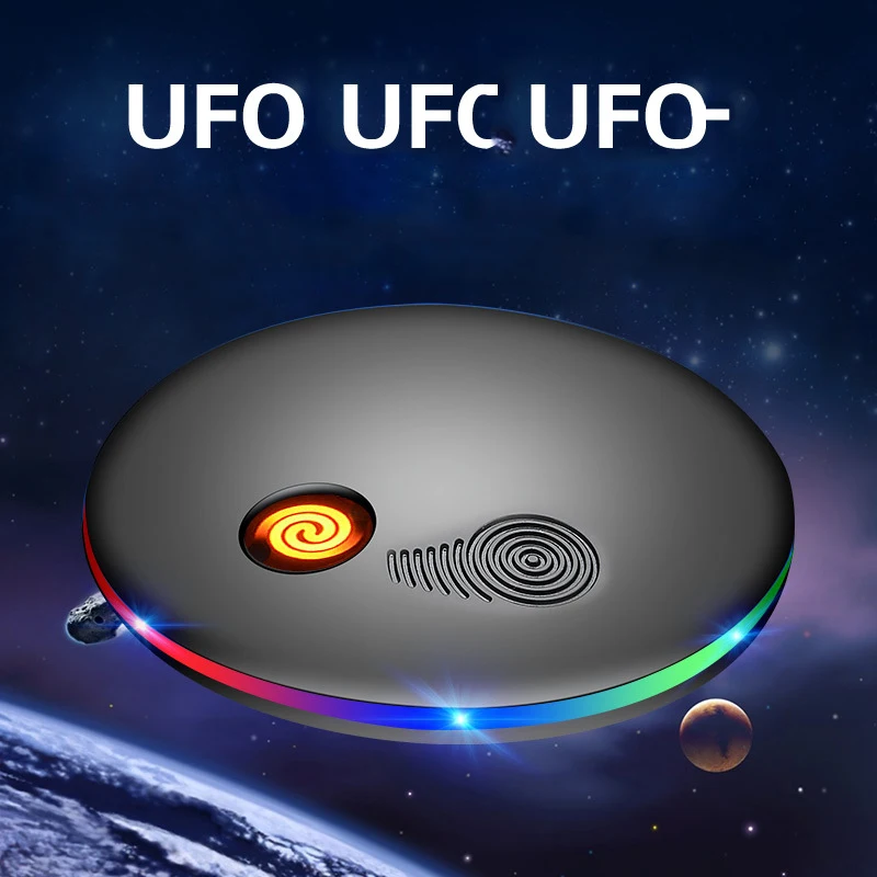 

Creative new UFO glare portable charging cigarette lighter USB charging lighter Luxury Lighter Funny Cute Lighter Electronic new