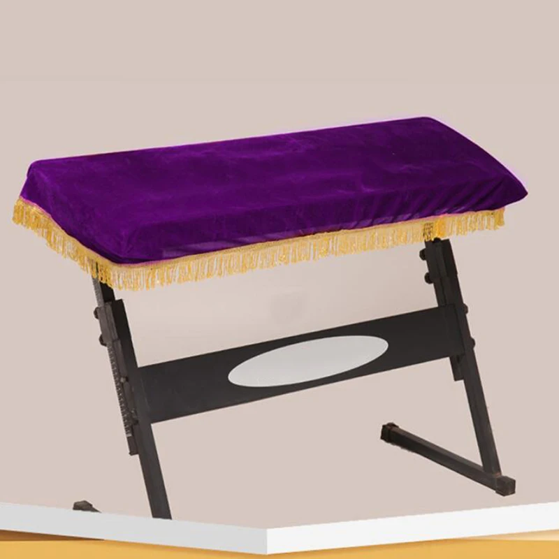 purple Клавишных инструментов крышка этап пыле является пыленепроницаемой протектор клавиши пианино, декоративная наволочка на пылезащитные заглушки - Цвет: purple