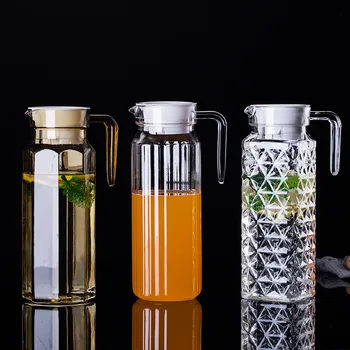 

Large Capacity Plastic Fruit Juice Milk Pot Bar Party Wine Beer Bottle Beverage Cold Water Kettles Anti-fall Water Pitcher Jug