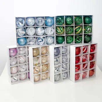 

New 12Pcs Christmas Tree Decor Ball 55Mm Bauble Xmas Party Hanging Ball Christmas Ball for Home Christmas Decorations D