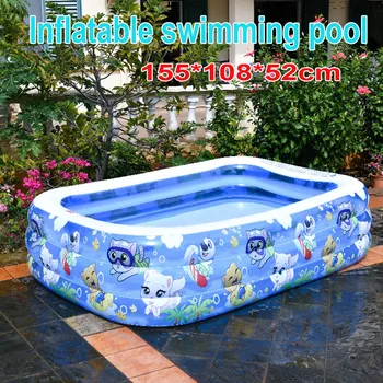 

61inches Inflatable Swimming Pool Blow Up Pool for Family Kids Backyard Foldable Kids inflatable Pool water toys Swimming Pool