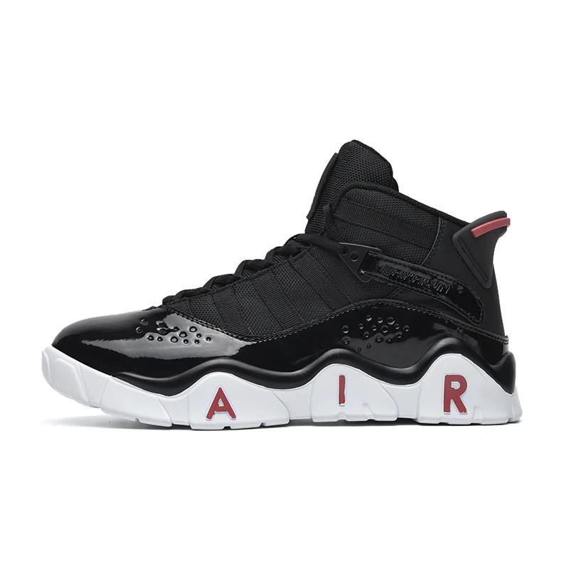 Новинка; дышащие баскетбольные кроссовки Lebron с высоким берцем; zapatillas hombre Deportiva Basket Li Ning Zapatos - Цвет: Черный