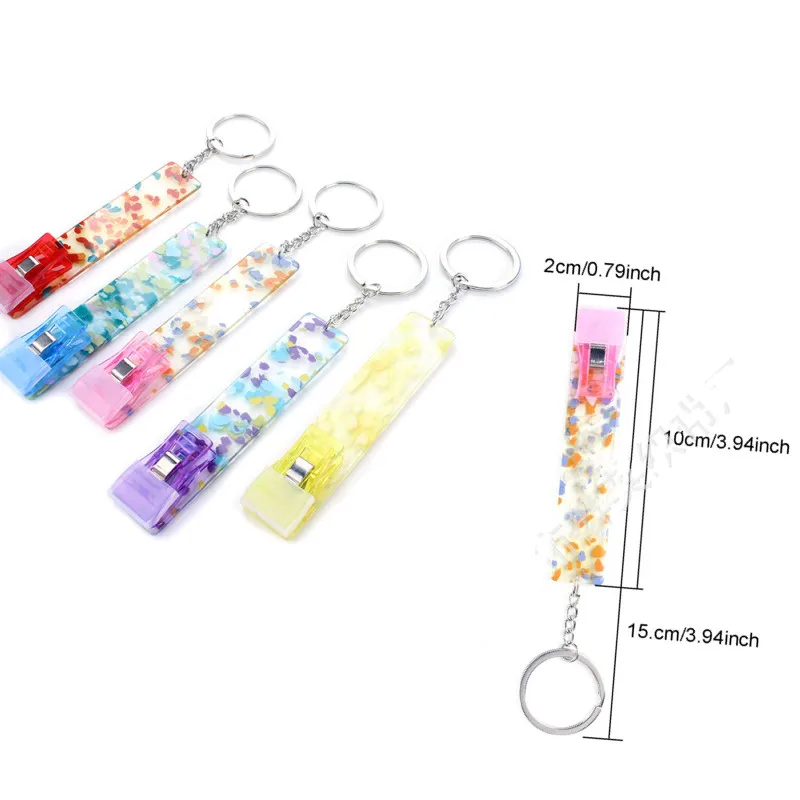 1pcs Contactless Card Picker Keychain Grabber No Contact Acrylic Key Ring Charm Holder Bag Car Accessories Women | Украшения и