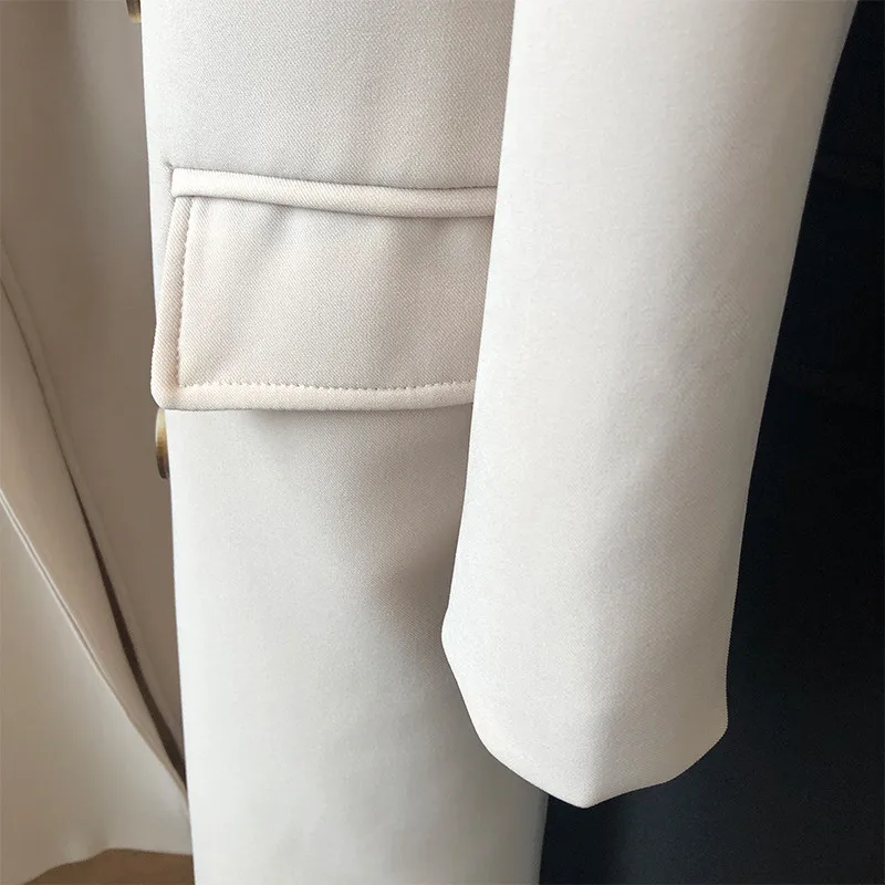 Autumn Women Woolen Coat 2020 Turn Down Collar Double Breasted Long Wool Coat Camel Women Warm Coat Casaco Feminino (27)