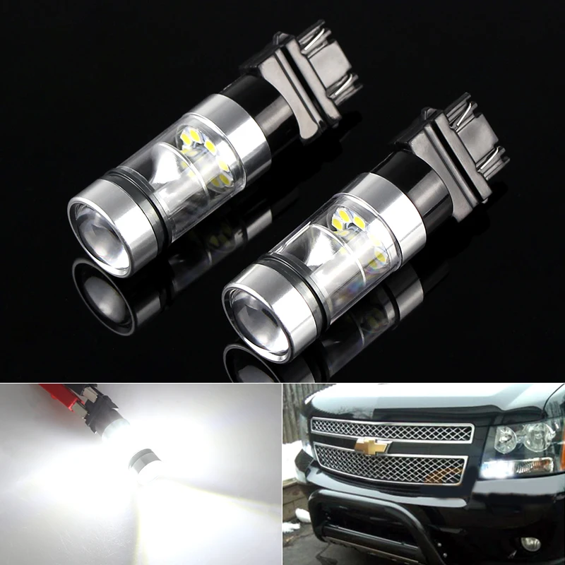 For Chevrolet Tahoe 20072014 2pcs White Led Daytime Running Lights