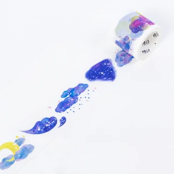 

4cm x 5M Clouds & Stars Washi Paper Masking Washi Tape Decorative DIY Craft