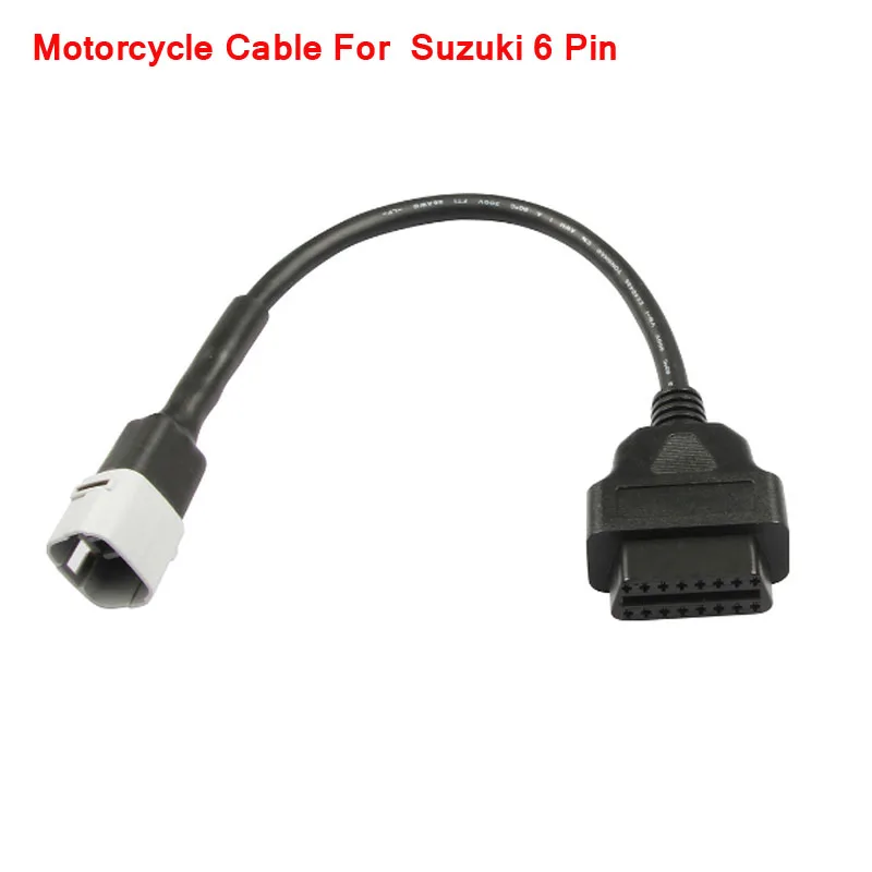  6 Pin Motorbike OBD Adapter,Motorrad Motorcycle Diagnostic OBD2  Cable for Su-zu-Kiki Motors : Automotive