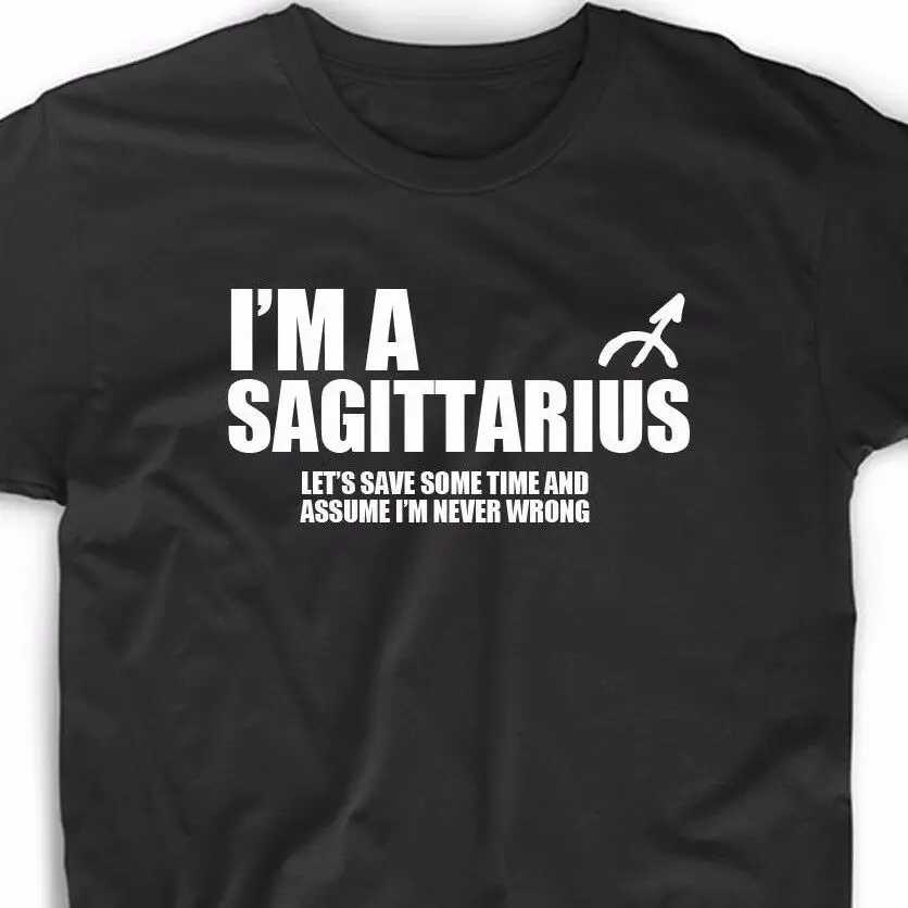 Sagittarius Zodiac Sign Bleached T Shirt