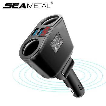 

12V-24V Car Cigarette Lighter Charger Dual USB Auto Phone Charging Dual Socket Splitter Charge Power Adapter Goods Accessories