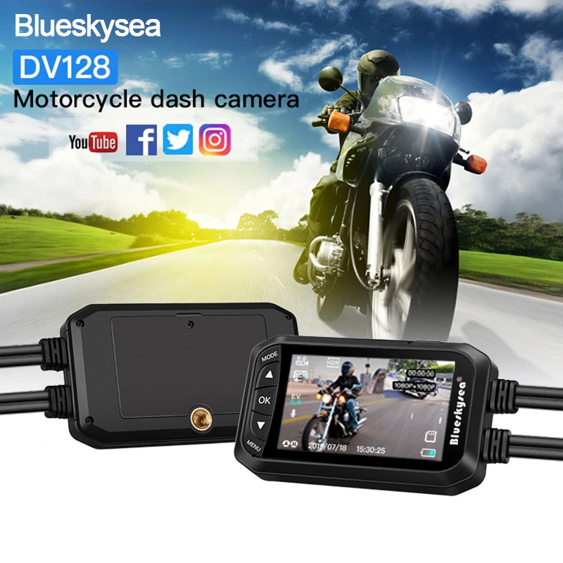 Видеорегистратор Blueskysea DV128 2 7 дюйма два объектива HD 1080P GPS 130 °| |