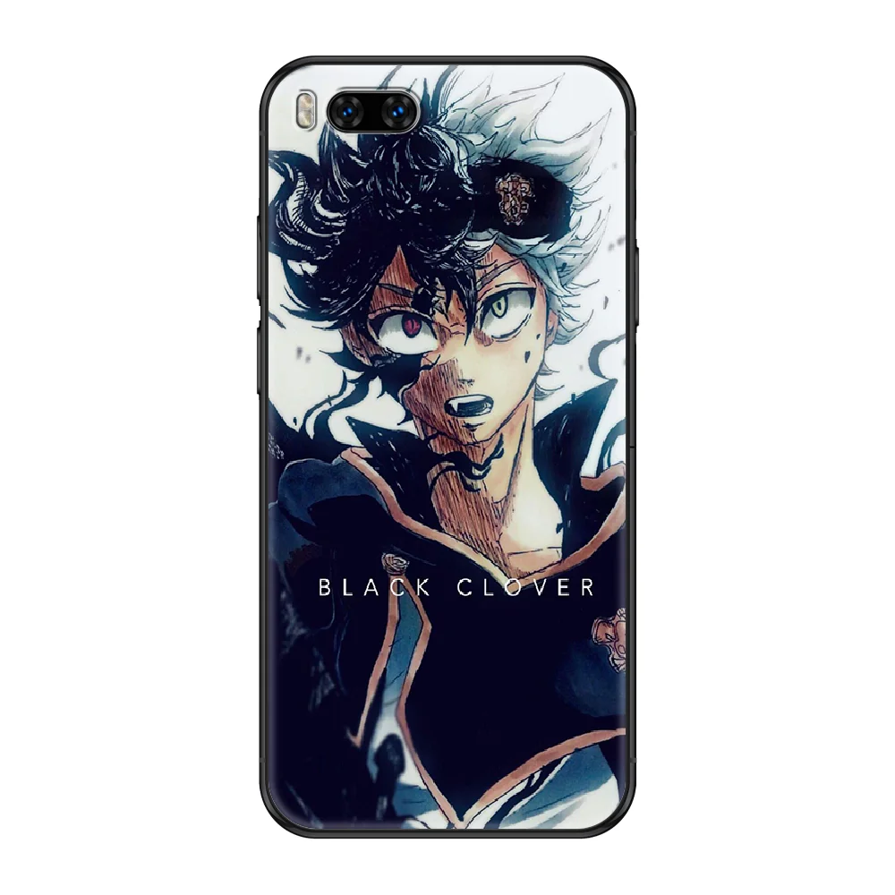 phone cases for xiaomi Black Clover Anime Phone case For Xiaomi Mi 6 8 9 A1 2 3 Max3 Mix2 Mix2S X T Lite Pro black art shell painting cover 3D cases for xiaomi blue Cases For Xiaomi