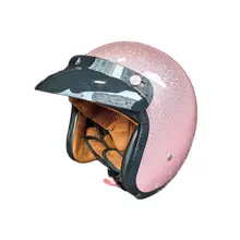 

Shine Pink Vintage Motorcycle Helmet Open Face Helmet Dot Approved Retro Moto Casco Capacete Motociclistas Capacete Ce
