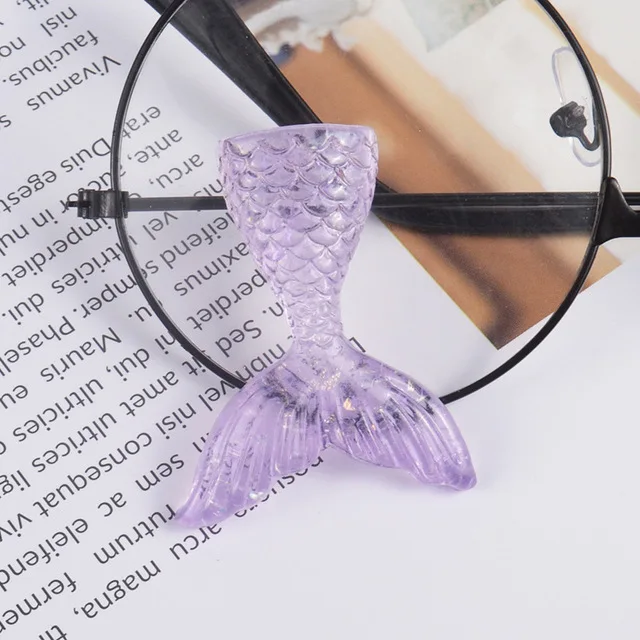 12 цветов Русалка из смолы хвост Diy талисманы глины клейкие аксессуары поставки формы из полимерной глины унисекс детская креативная игрушка модель - Цвет: 11