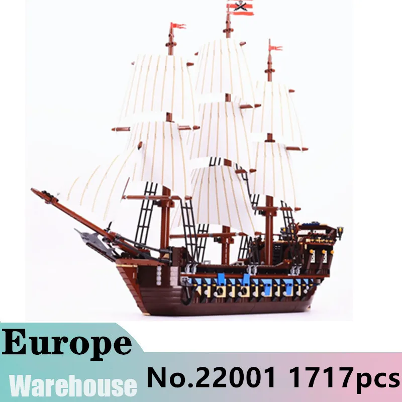 

Lepinblocks 22001 King Building Blocks Model Pirates of the Caribbean Ship Imperial Warships 10210 Toys Bricks Kids Architecture