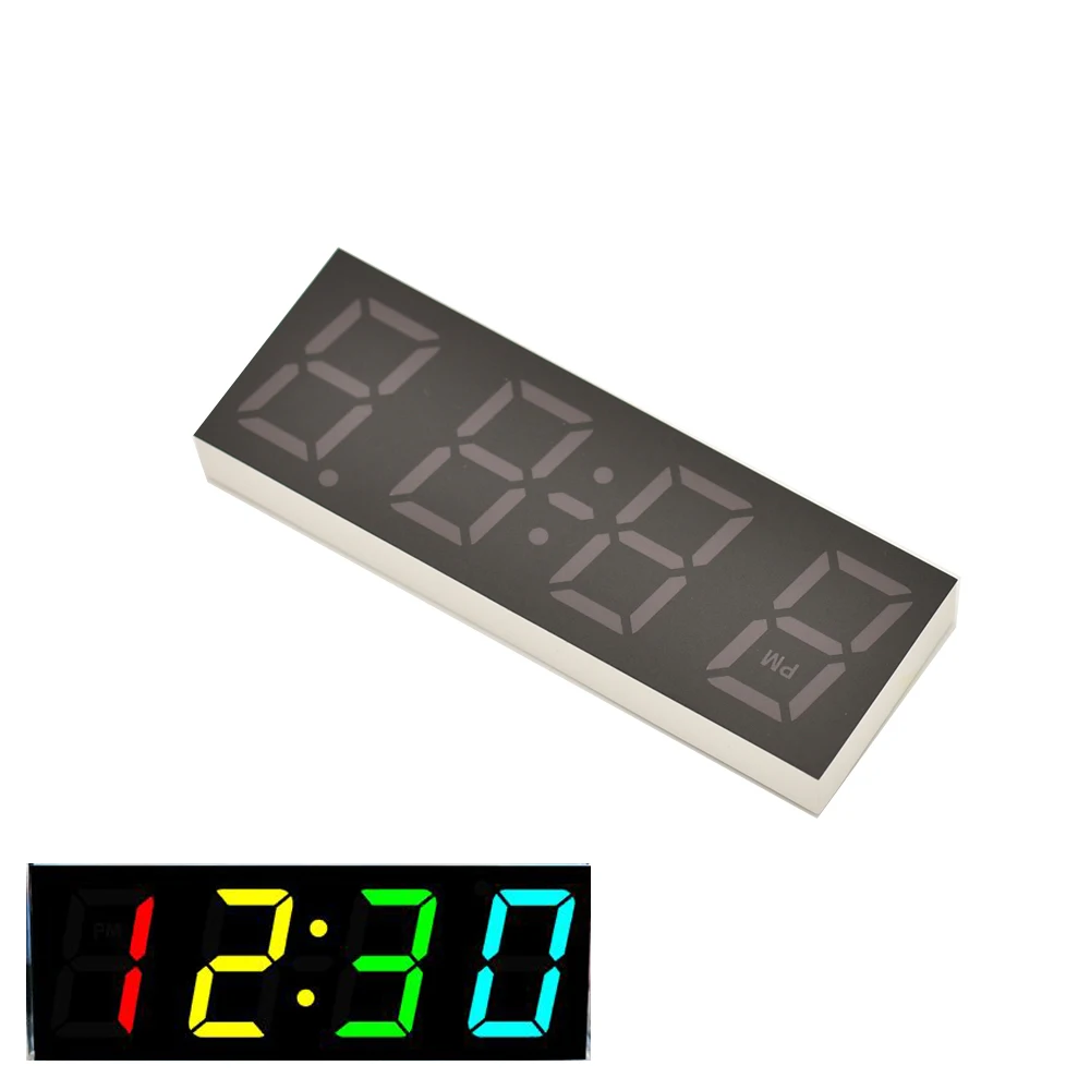 

4 digital tube display for diy clock colorful red blue green white