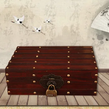 

Chinese Retro Vintage Style Wooden Jewelry Organizer Display Travel Jewelry Case Boxes Portable Jewelry Box