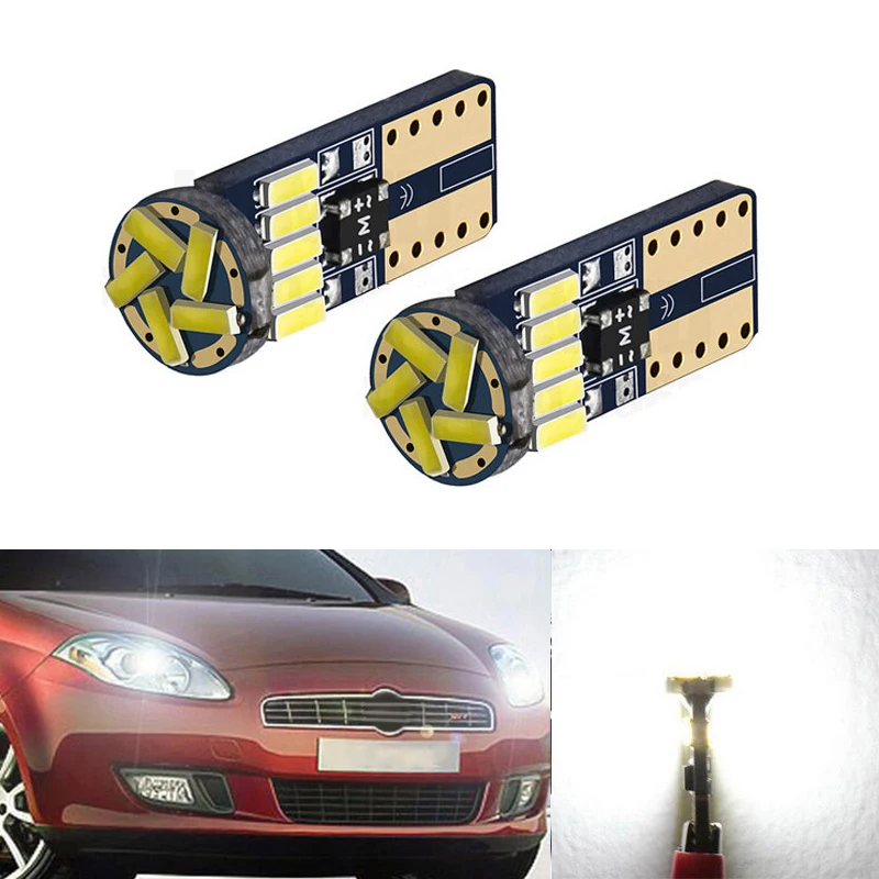 2x Canbus автомобильный клиновой светильник W5W T10 светодиодный 4014 SMD авто лампа для FIAT 500 Punto Stilo Palio Freemont Bravo Ducato Doblo