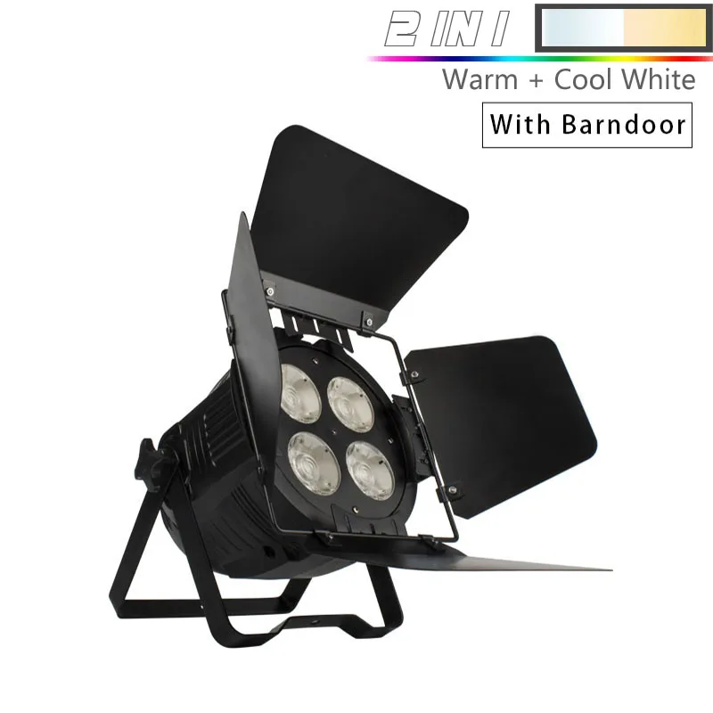 Djworld 4x50 Вт Par Led COB теплый белый, холодный белый Светодиодный прожектор DJ свет 4/8 Канал DMX сценическое Disso освещение для вечеринок и дискотек семейные вечерние - Цвет: SHE-DoP4x50WCW