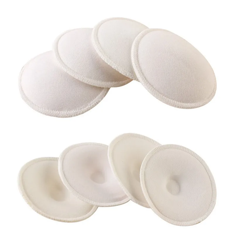 4 штуки кормления Моющиеся Многоразовые прокладки для груди в период грудного вскармливания хлопок абсорбент грудного вскармливания