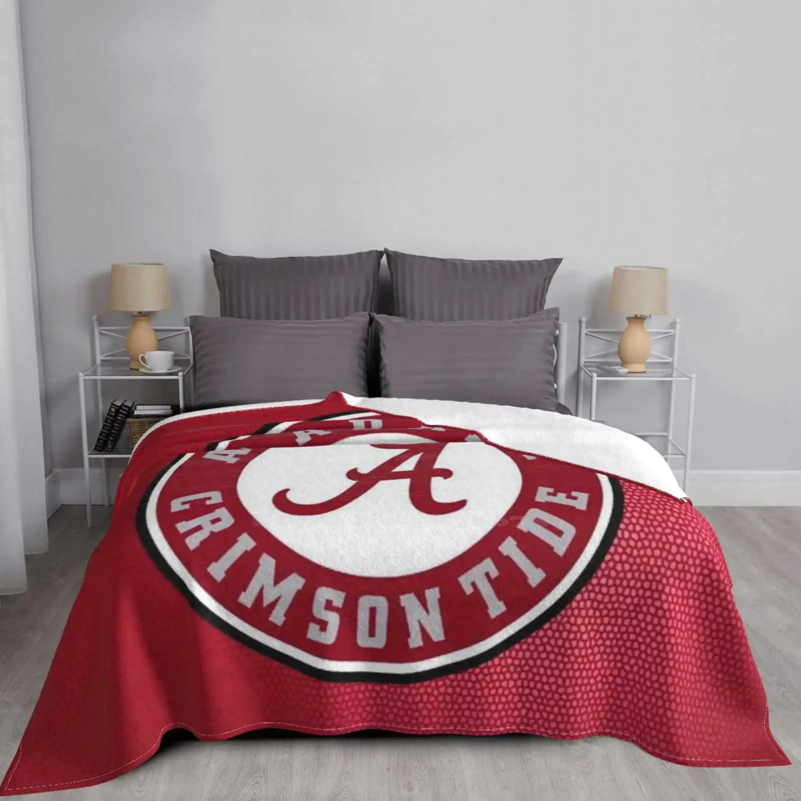 Alabama Mask Fashion Soft Warm Flannel Blanket Football Trendy Cute Sports Tumblr 5