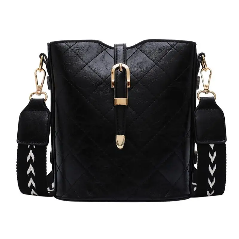 

Bandolera bolso bandolera de cubo para mujer de gran capacidad Vintage de cuero PU bandolera bolso de lujo bolso de mujer diseñador
