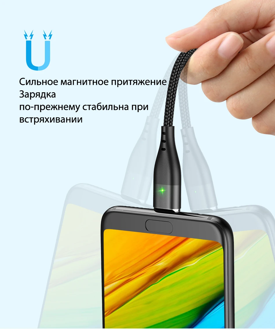 GTWIN Магнитный кабель плоский кабель типа C Быстрая зарядка для Xiaomi Note 8 iPad Pro Магнит Micro USB зарядное устройство для iPhone зарядный кабель