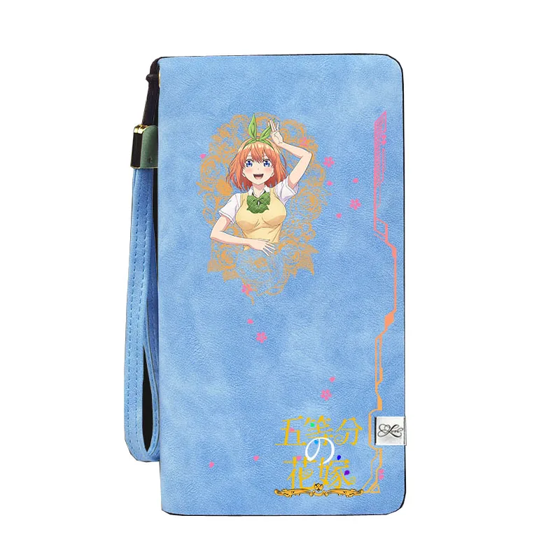 Quintuplets женские портмоне из искусственной кожи короткий кошелек Kawaii ID Card Holder Nakano Miku Money Phone сумки