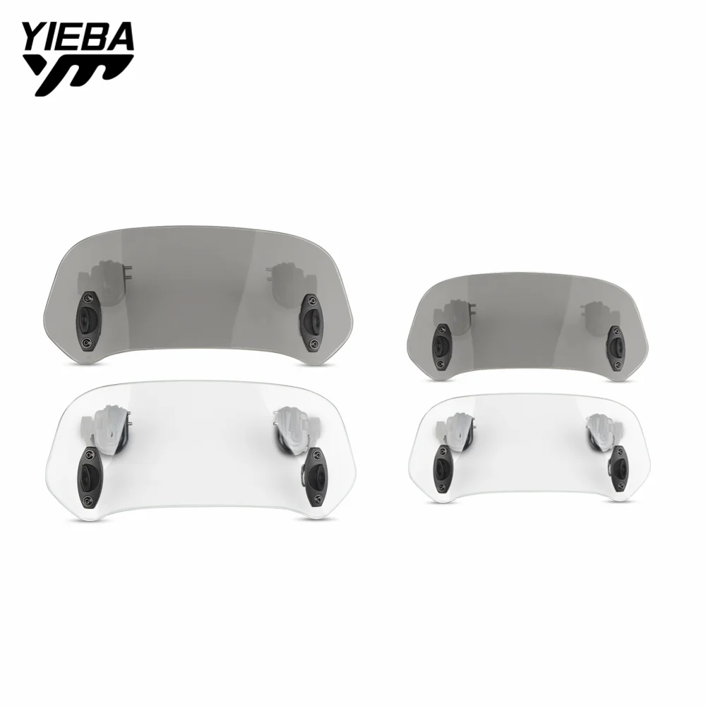 

UNIVERSAL MOTORCYCLE RISEN ADJUSTABLE WIND SCREEN WINDSHIELD SPOILER AIR CLIP ON WINDSCREEN DEFLECTOR FOR HONDA FORZA Forza125