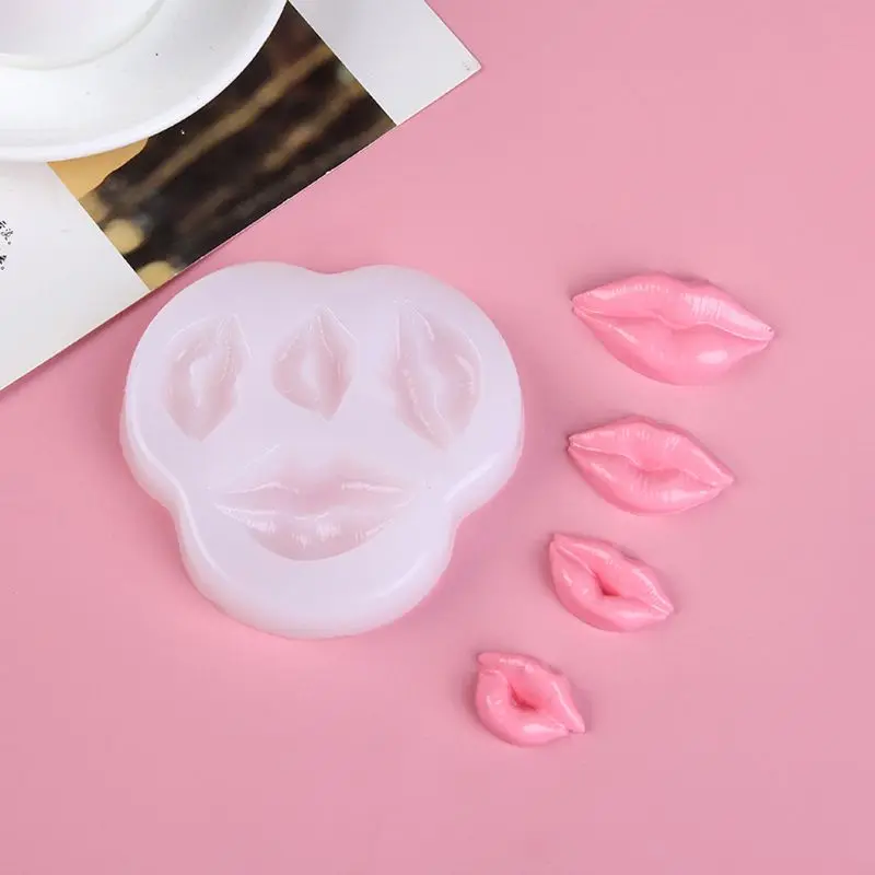 4 размера DIY сексуальный поцелуй губы рот формочка для силиконовой Подвески Смола Изготовление ювелирных изделий