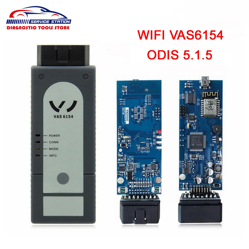 Высокое качество Wifi VAS 6154 5.1.5 ODIS V5.1.5 VAS6154 VAG диагностические инструменты лучше, чем VAS5054A VAS5054 Поддержка UDS протокол