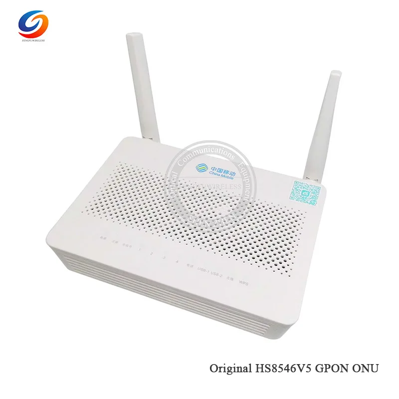 epacket 10 шт. используется HS8145V GPON ONU ONT 4GE+ 1TEL+ 2USB с 2,4G и 5G двухдиапазонный WiFi без коробки английский интерфейс